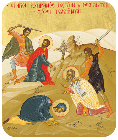 Stětí svatého Kypriána a Justiny